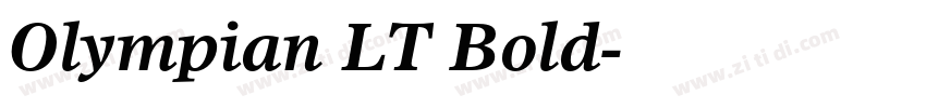 Olympian LT Bold字体转换